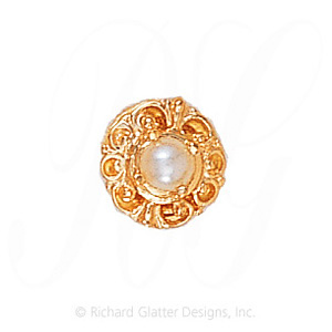 GS109 PL - 14 Karat Gold Pearl Slide 